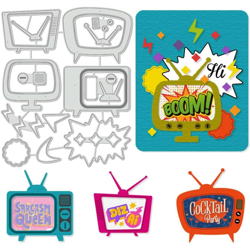 Retro TV Fustelle Stencil Tela - Metal Photo Panel recensione e prezzo